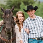 cowboy horse engagement Idaho