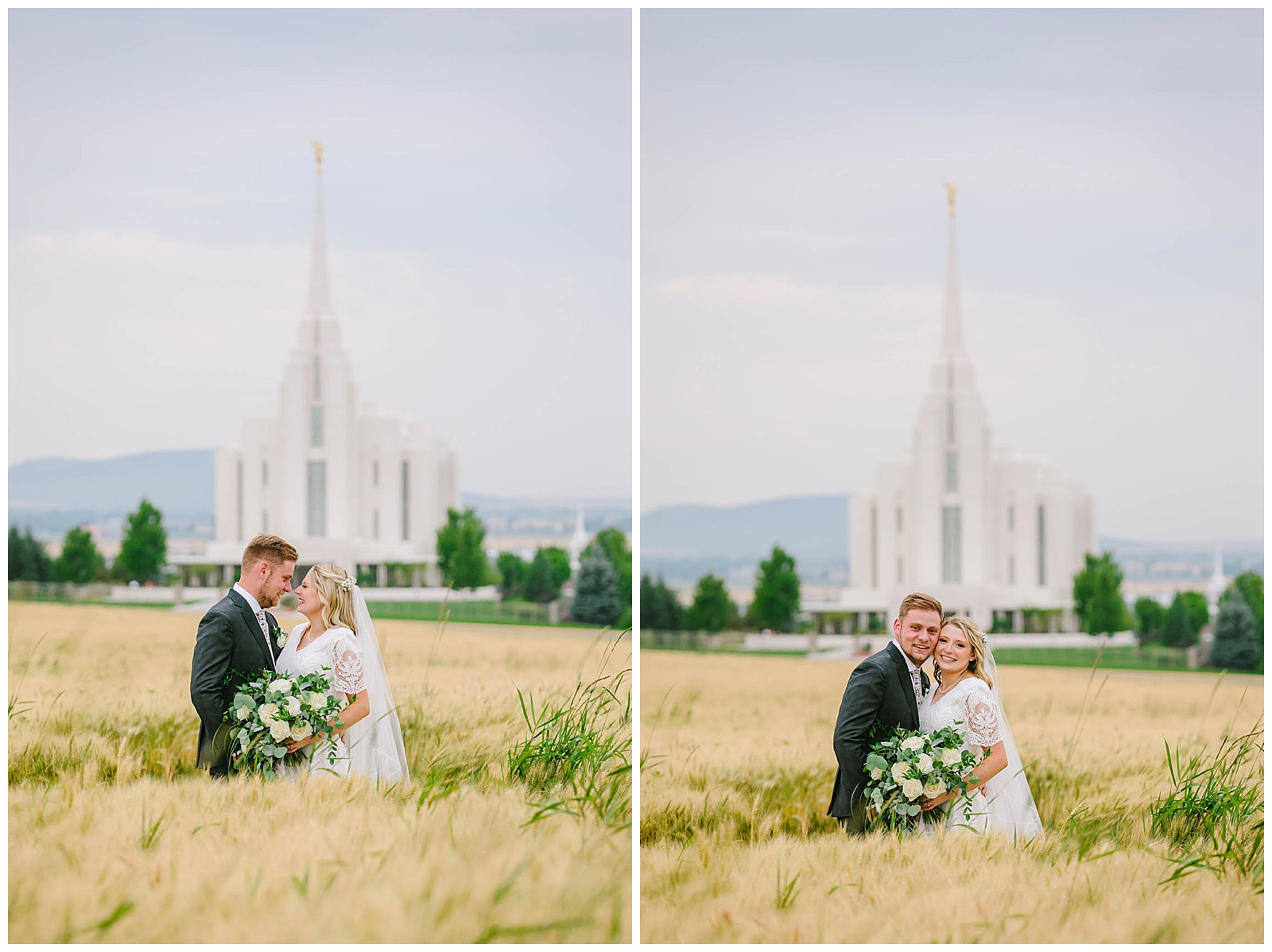 Rexburg Idaho Temple LDS wedding