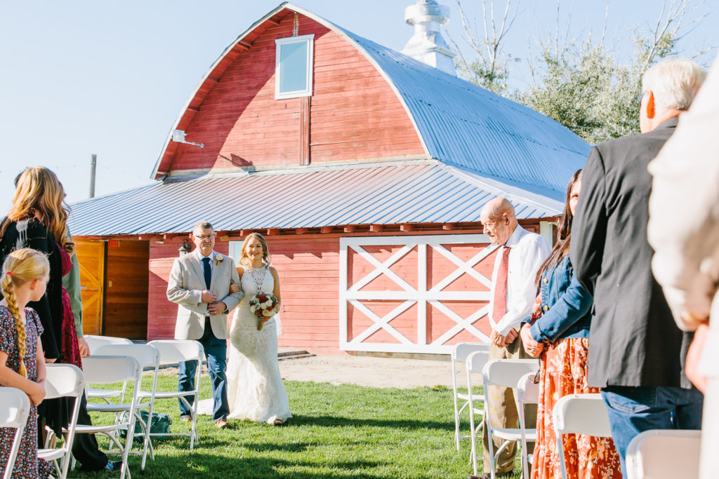 barn summer wedding Idaho Falls