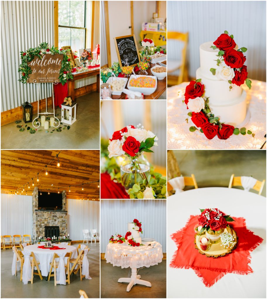 Paisley cake classic red wedding