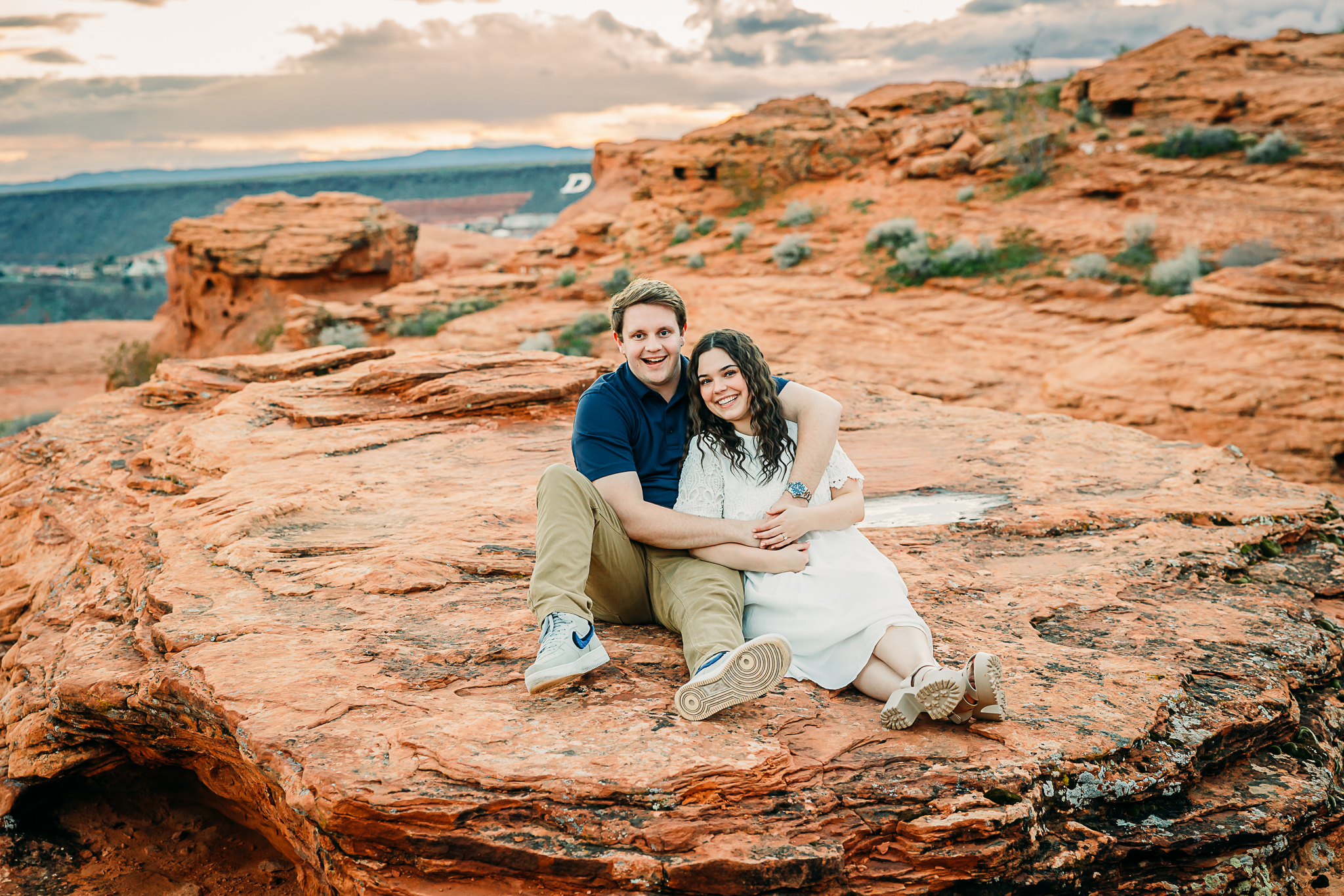 Pocatello Engagement photographer red rock scout mountains