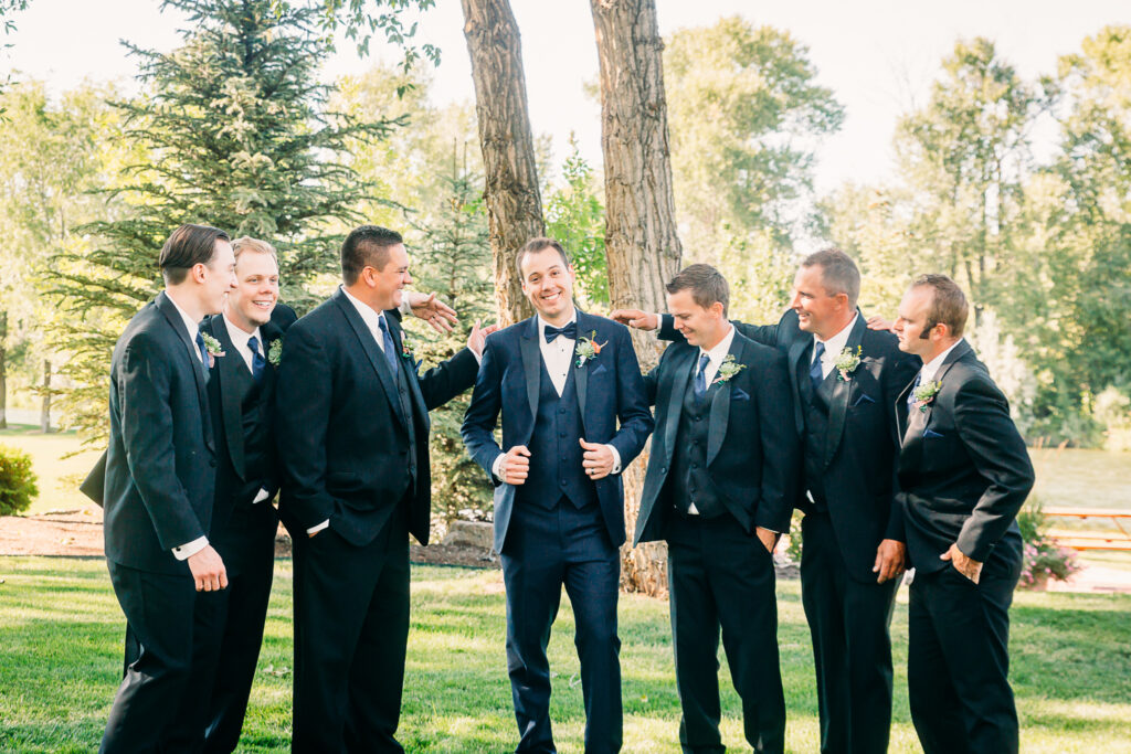 Idaho Falls backyard snake river reception wedding