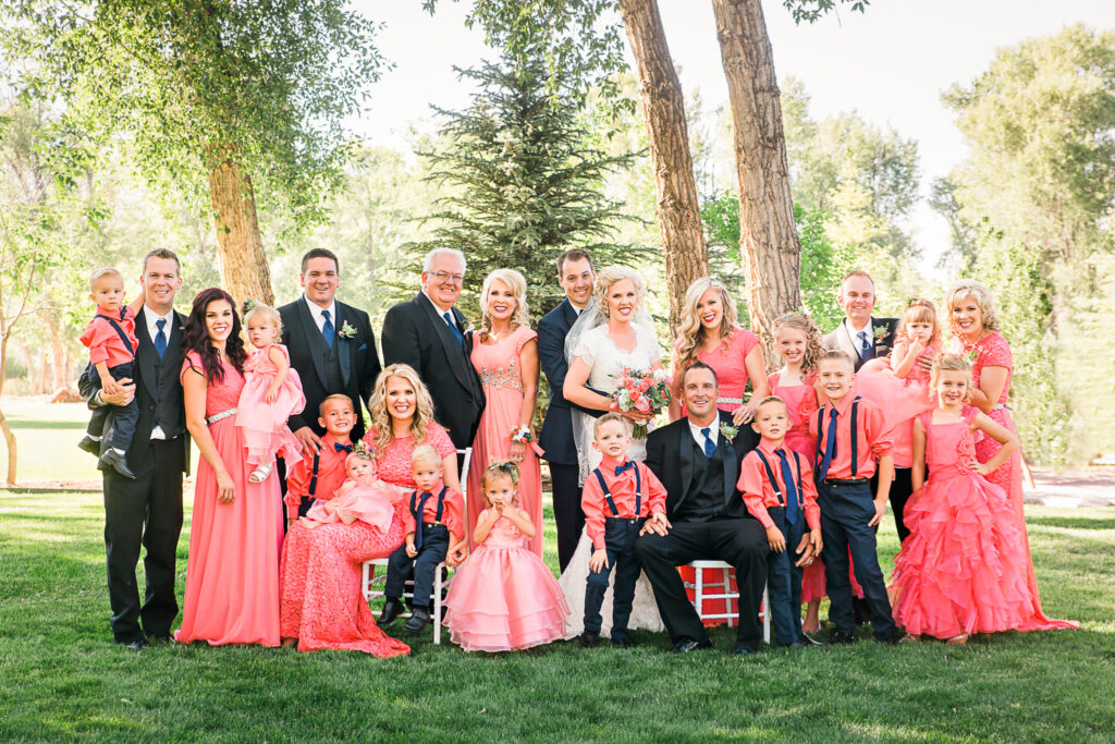 Idaho Falls backyard snake river reception wedding