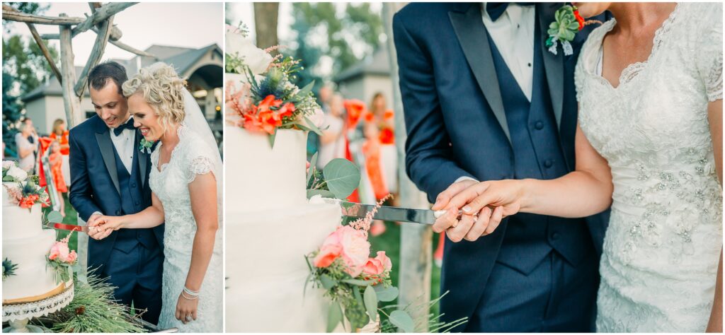 BYUI Garden LDS wedding formal bride and groom