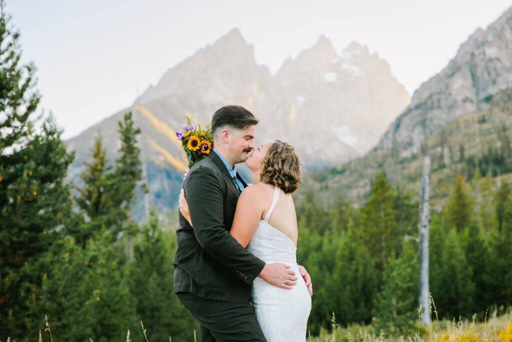 String Lake elopement wedding Grand Teton