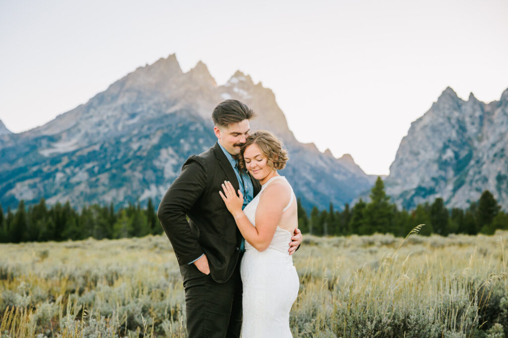 Cascade Canyon Pullout elopement wedding Grand Tetons