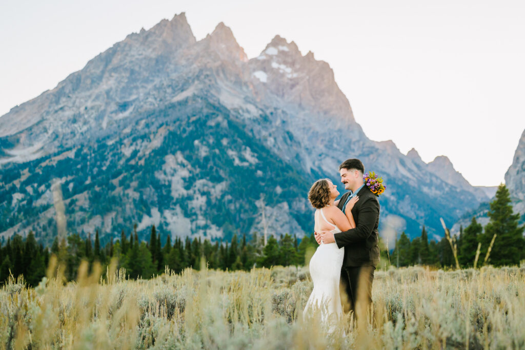 Cascade Canyon Pullout elopement wedding Grand Tetons