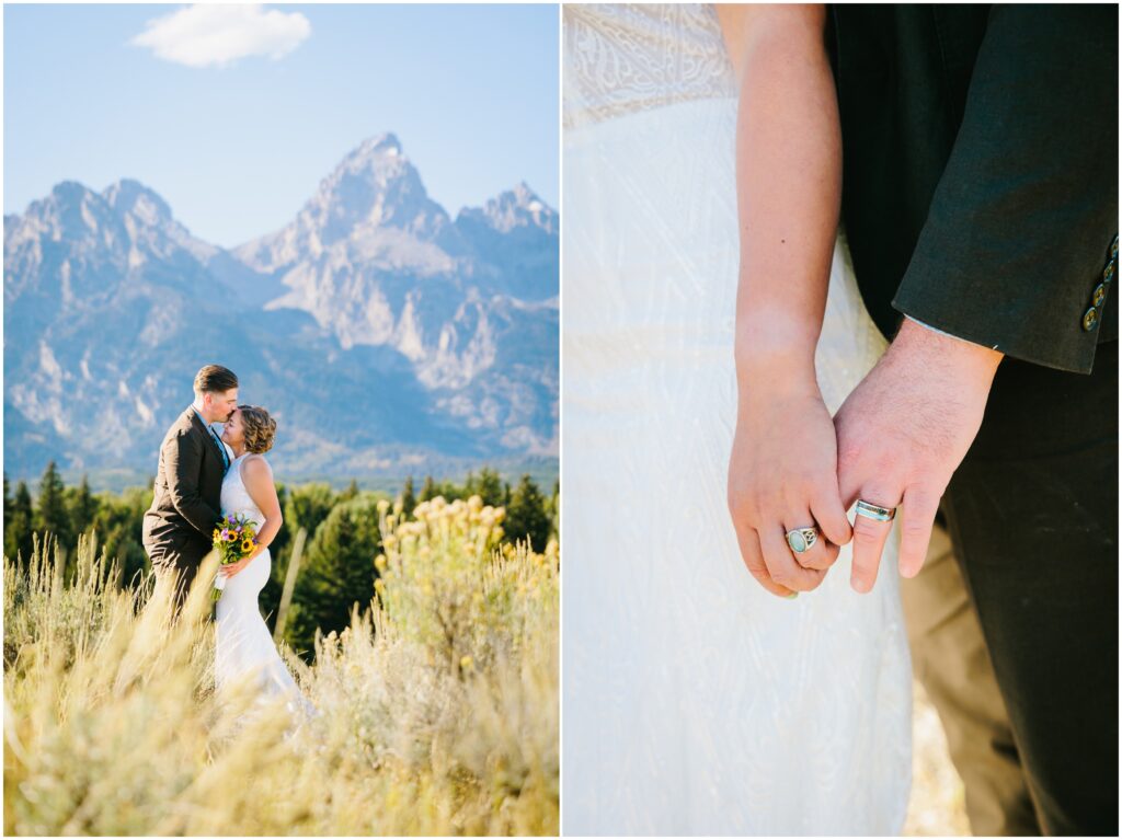 Blacktail Ponds Overlook Elope Grand Teton wedding
