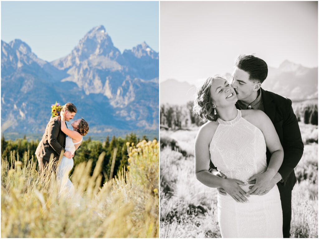 Blacktail Ponds Overlook Elope Grand Teton wedding