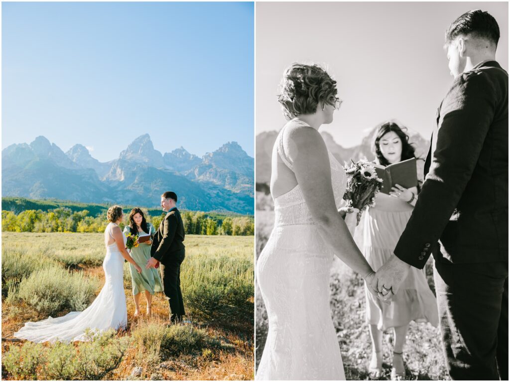 Blacktail Ponds Overlook Elope Grand Teton wedding