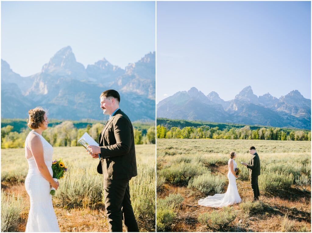 Blacktail Ponds Overlook Elope Grand Teton wedding