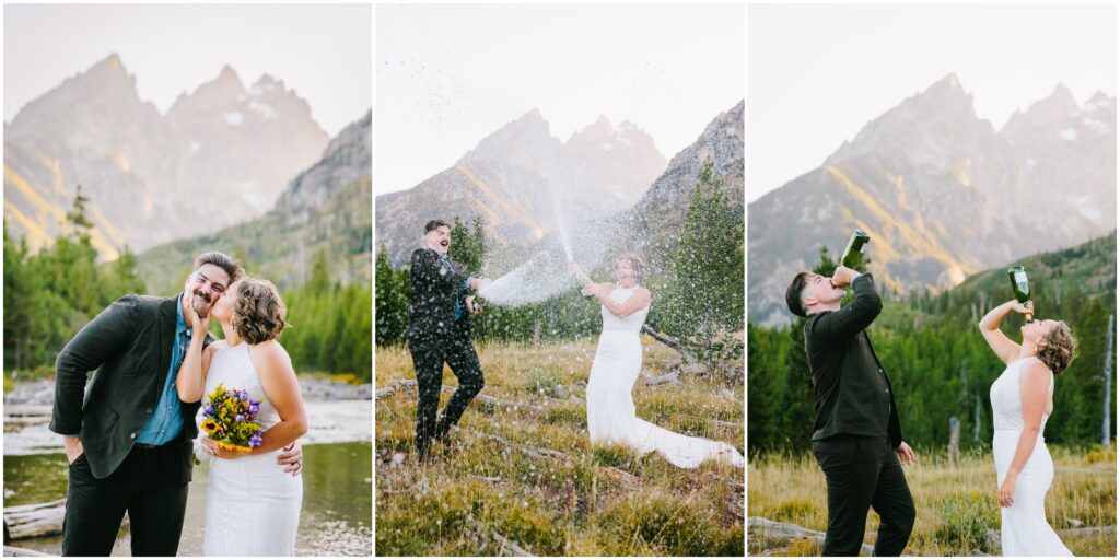String Lake elopement wedding Grand Teton