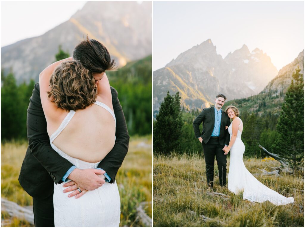 String Lake elopement wedding Grand Teton