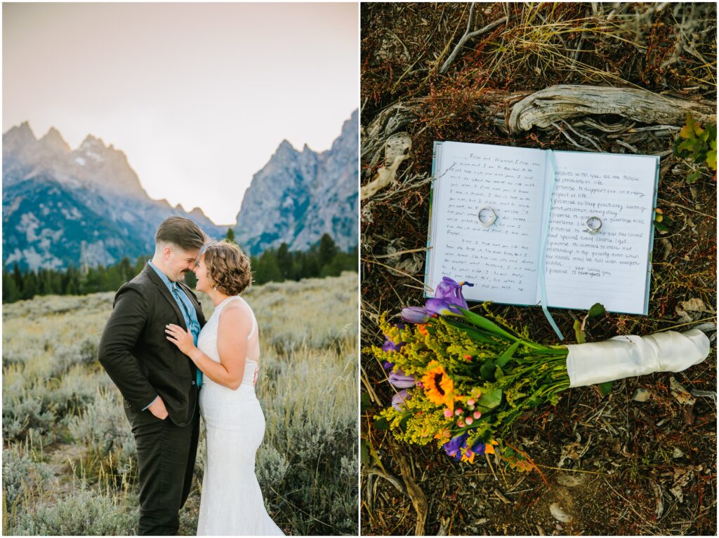 Teton Glacier Turnout Teton Road Grand Teton elopement