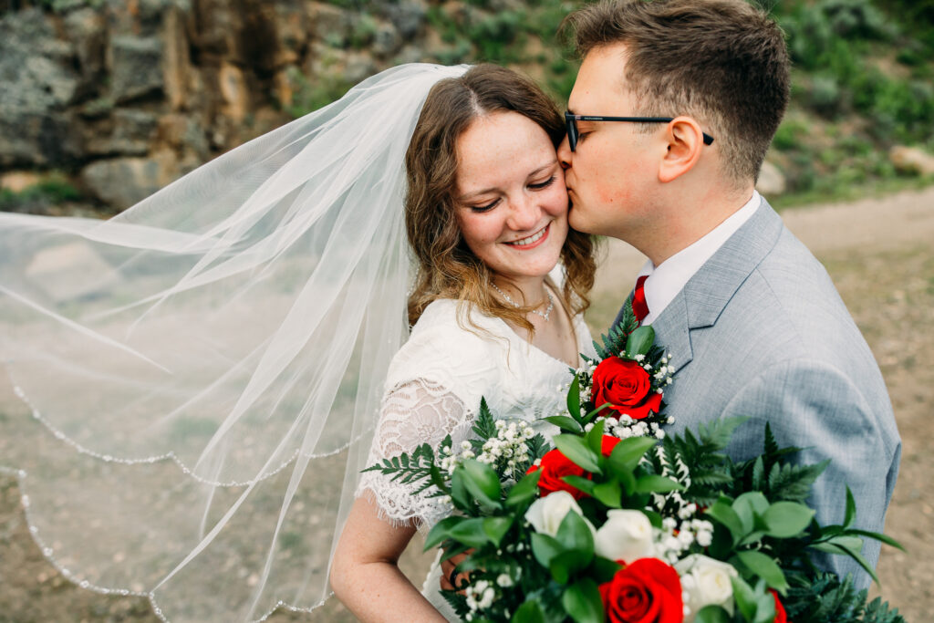 Idaho Falls Wedding Elopement Photographer summer mountain sunset with lace gowns from Margene's