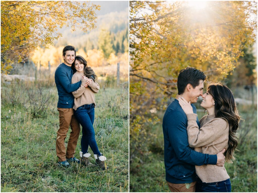Fall Grand Teton Engagement photographer and photo session 