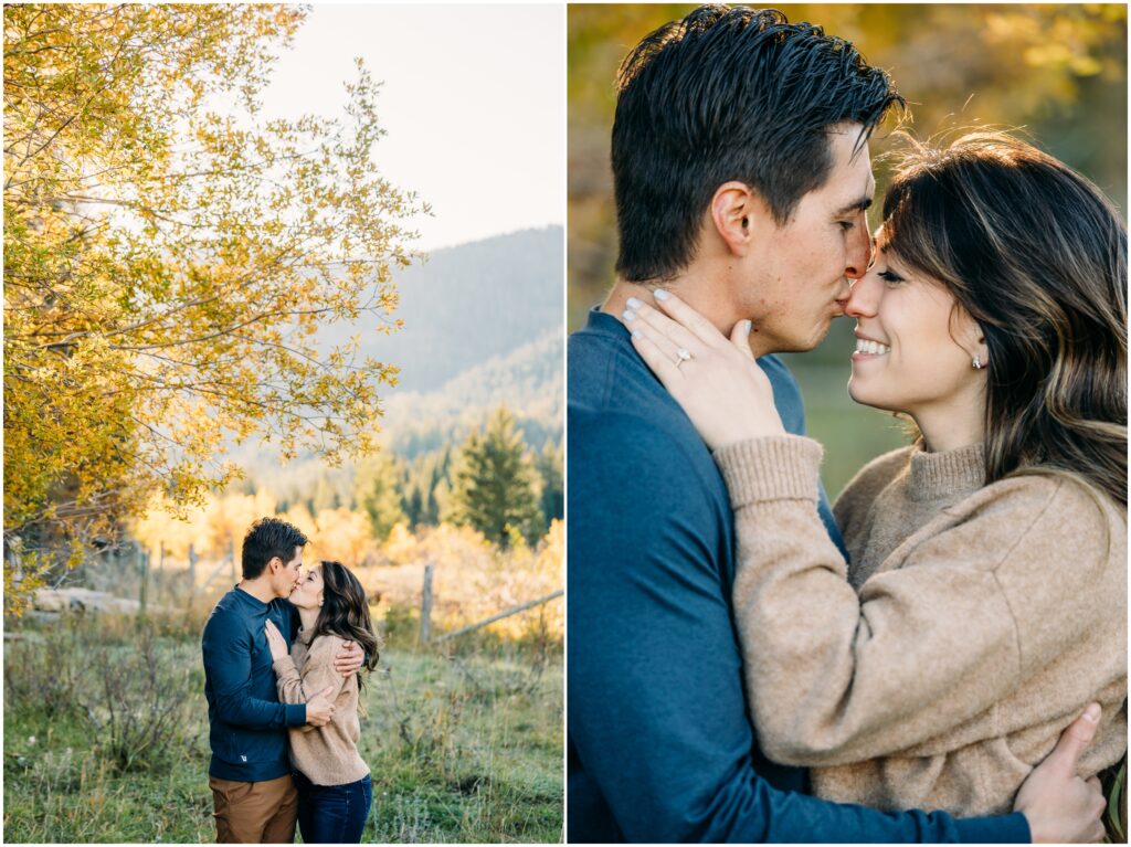Fall Grand Teton Engagement photographer and photo session 