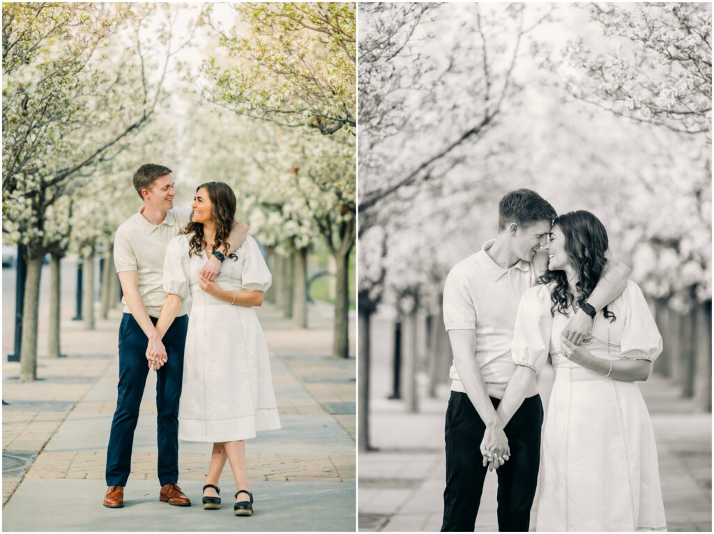 idaho falls engagement photos Snake River Landing spring