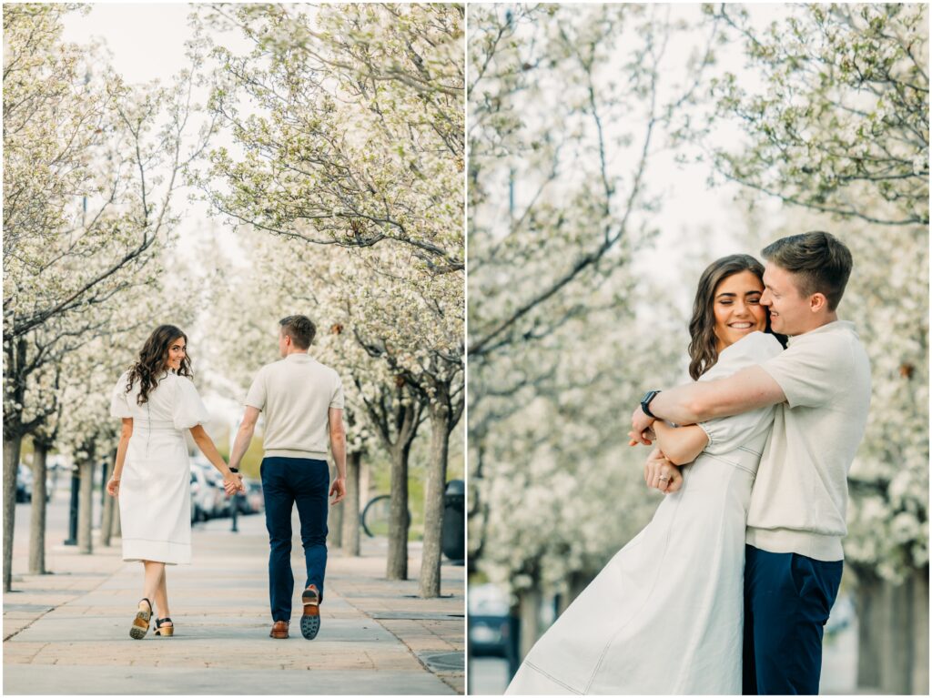 idaho falls engagement photos Snake River Landing spring