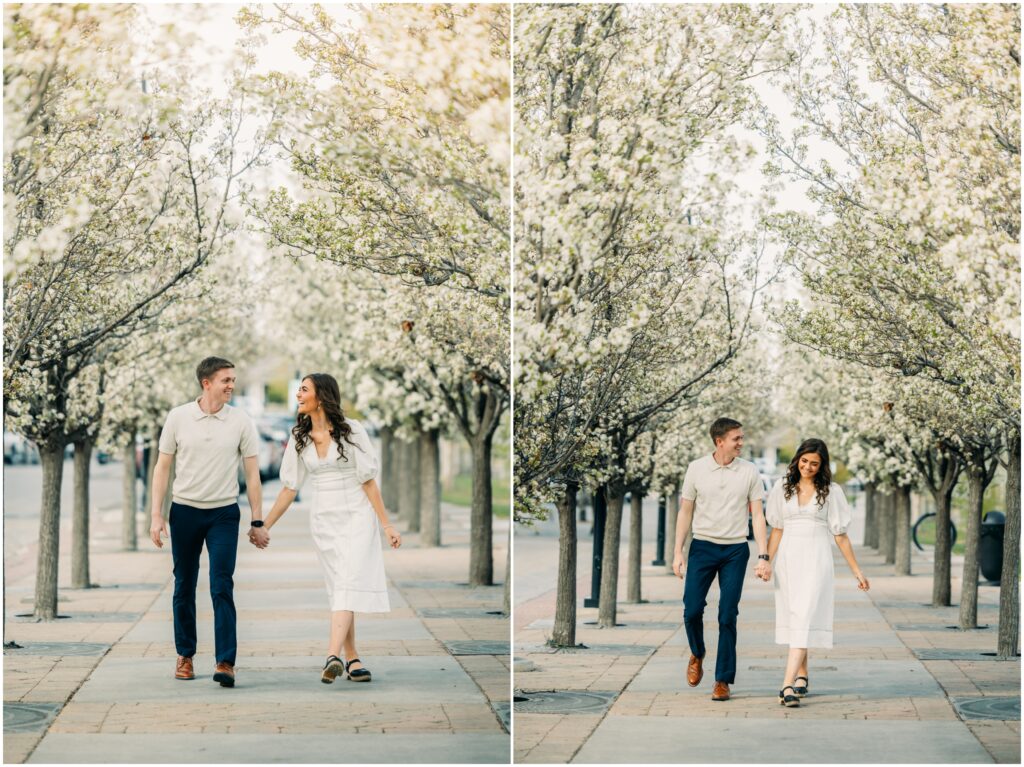 idaho falls engagement photos Snake River Landing spring