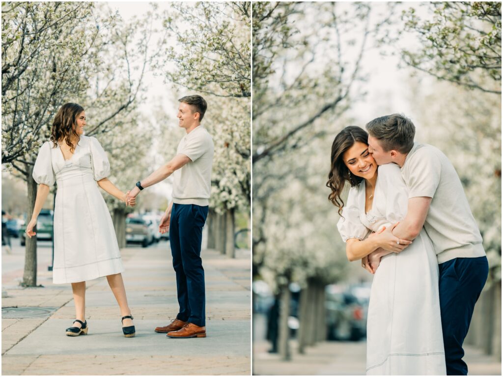 idaho falls engagement photos Snake River Landing spring