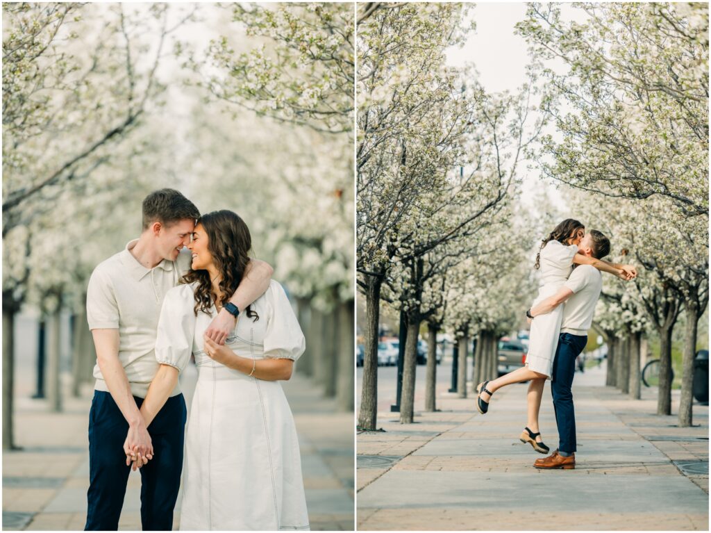 idaho falls engagement photos Snake River Landing spring