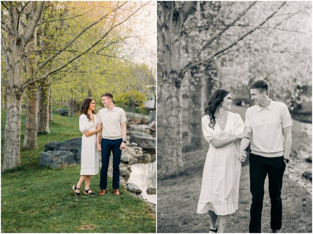 idaho falls engagement photos Snake River Landing spring