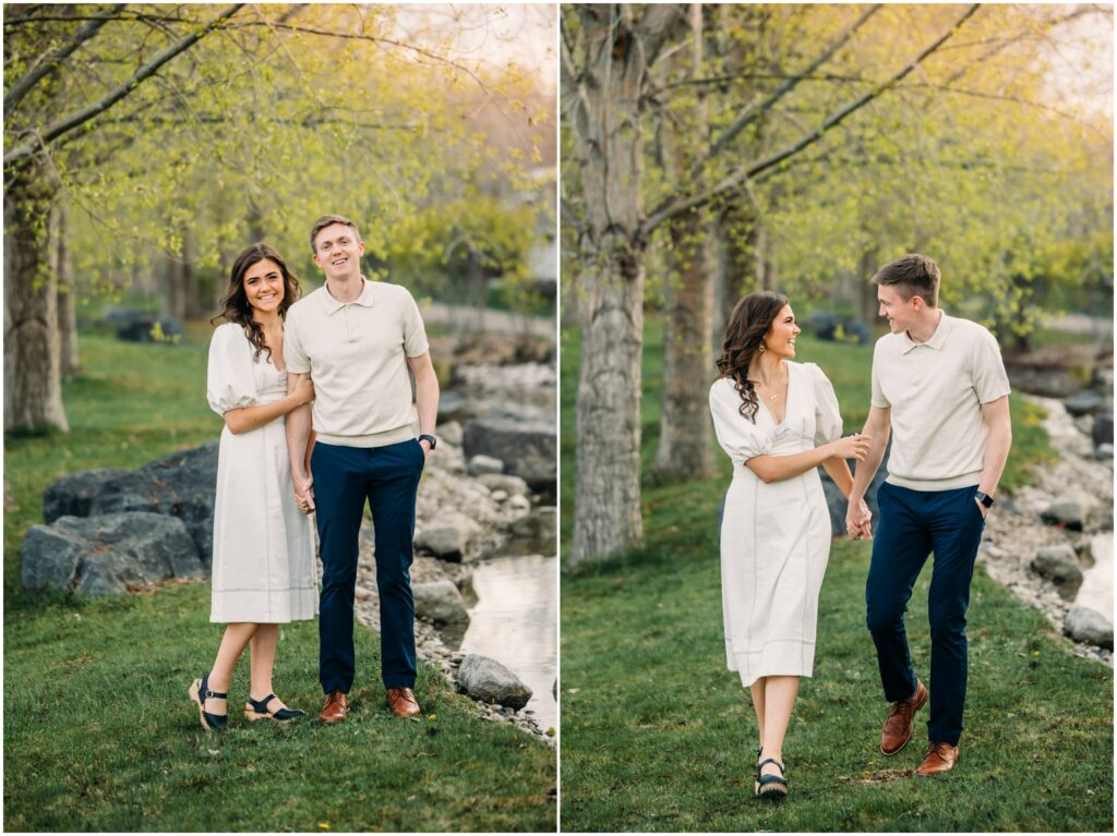 idaho falls engagement photos Snake River Landing spring