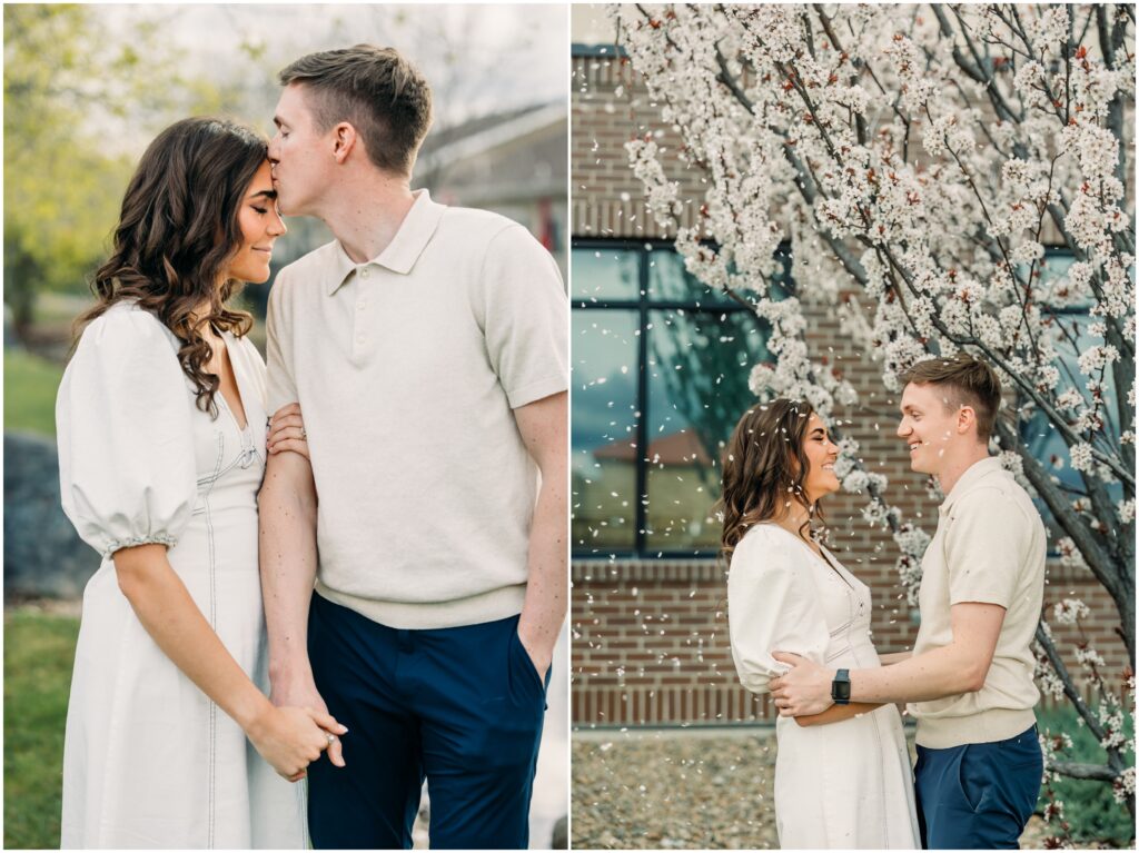 idaho falls engagement photos Snake River Landing spring