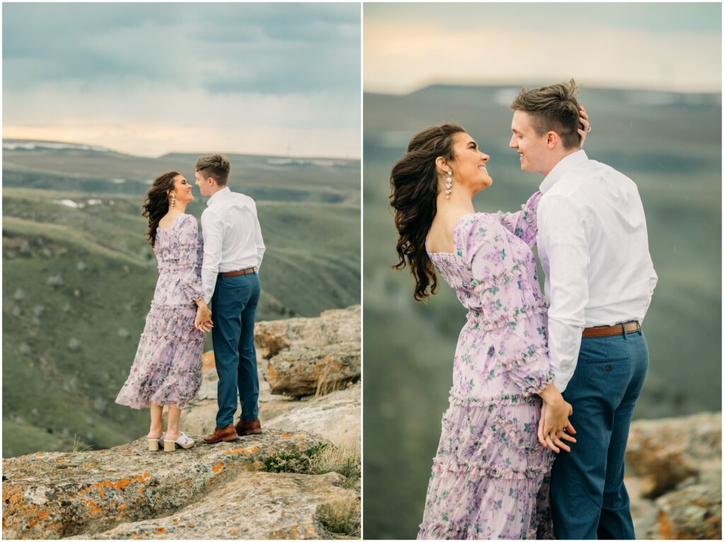 idaho falls engagement photos Snake River Landing spring