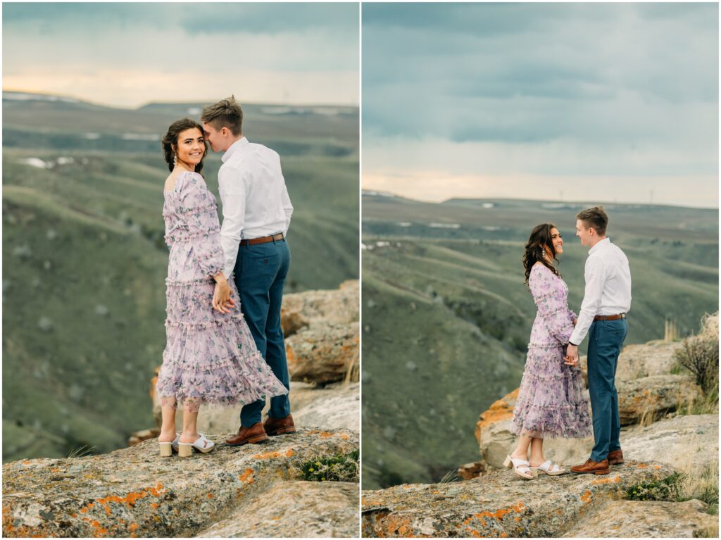 idaho falls engagement photos Snake River Landing spring