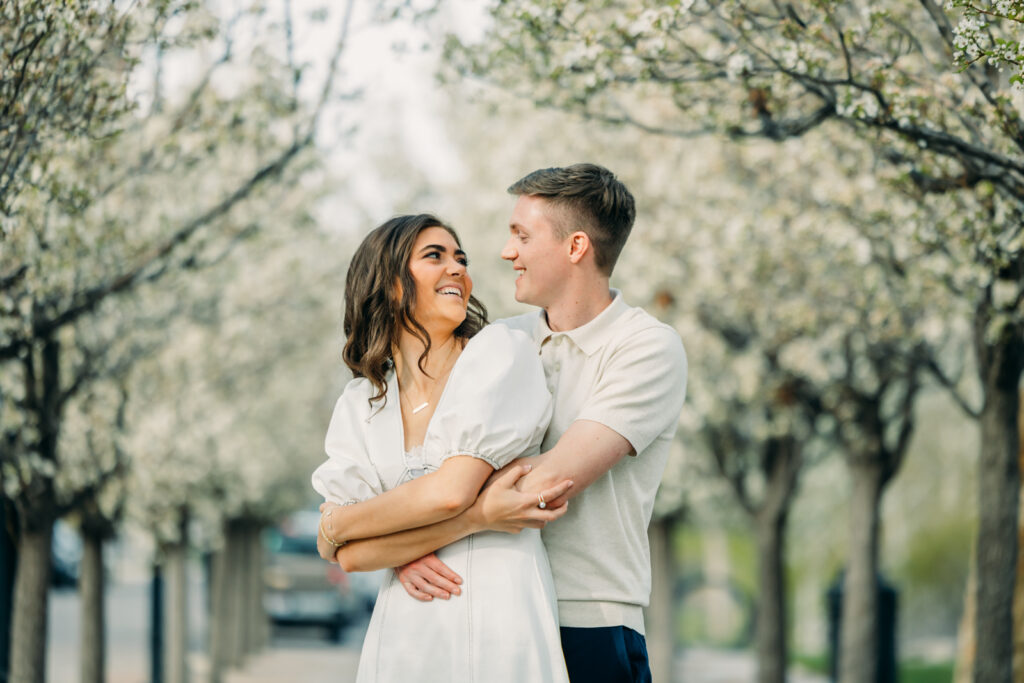 idaho falls engagement photos Snake River Landing spring