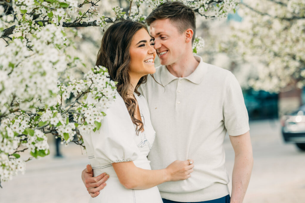 idaho falls engagement photos Snake River Landing spring