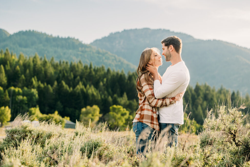 Swan Valley Idaho engagements sunshine mountains