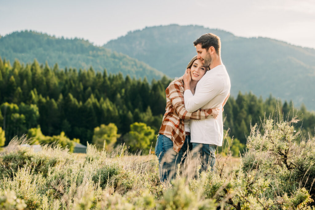 Swan Valley Idaho engagements sunshine mountains