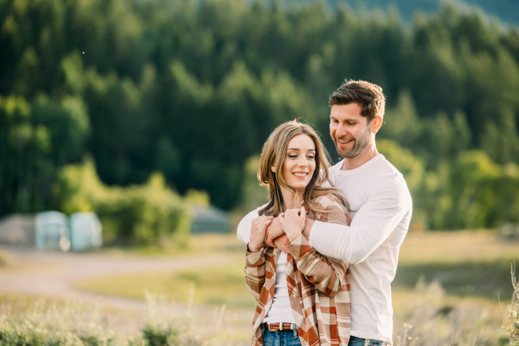 Swan Valley Idaho engagements sunshine mountains