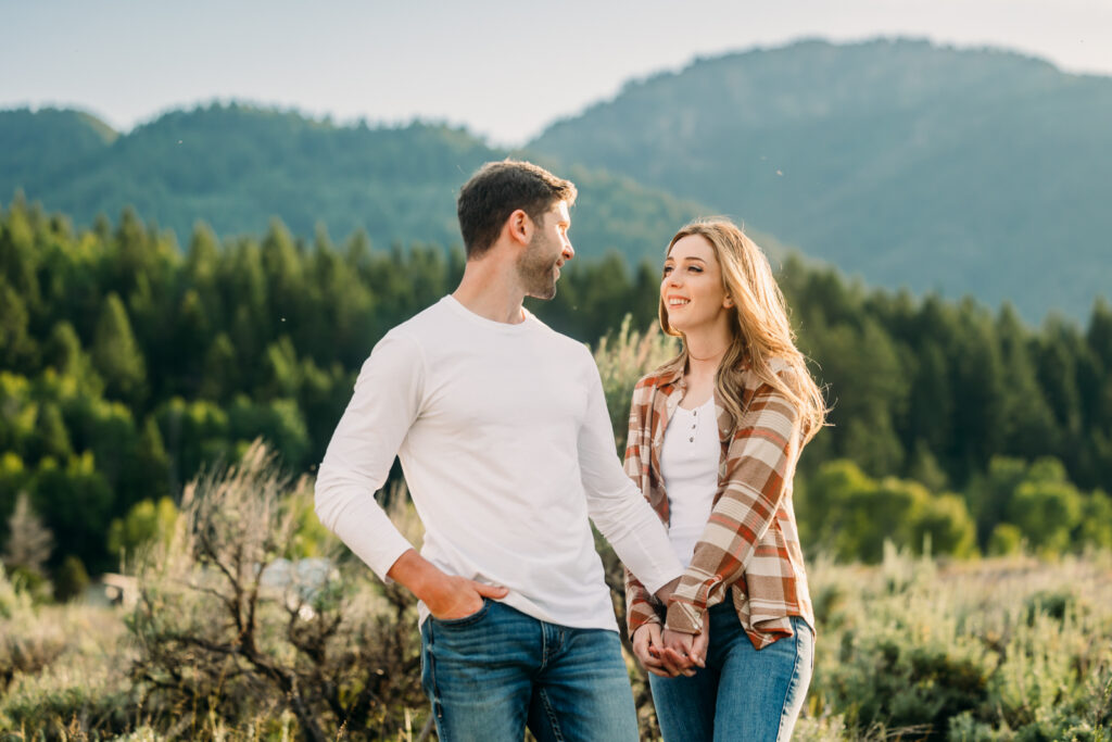 Swan Valley Idaho engagements sunshine mountains