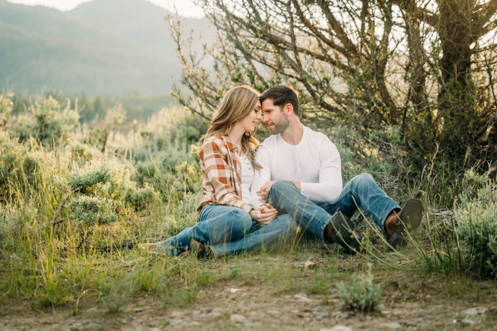 Swan Valley Idaho engagements sunshine mountains