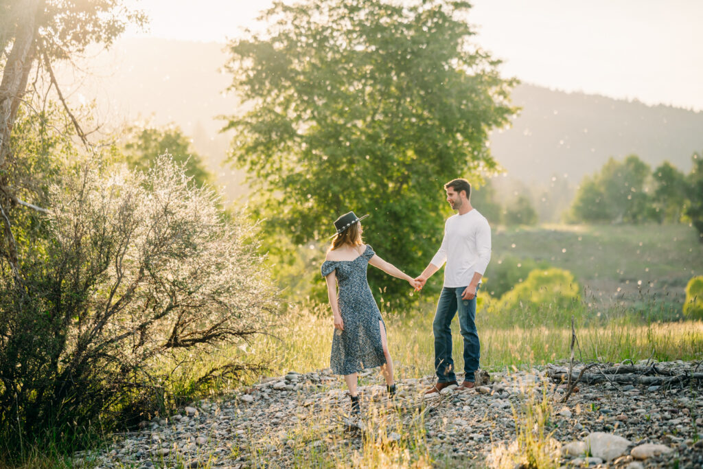 Swan Valley Idaho engagements sunshine mountains