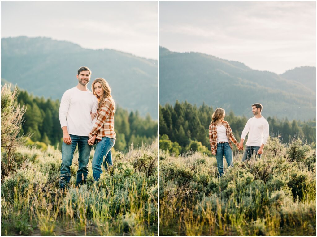 Swan Valley Idaho engagements sunshine mountains