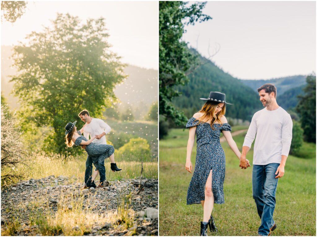 engagements dress palisades dam idaho