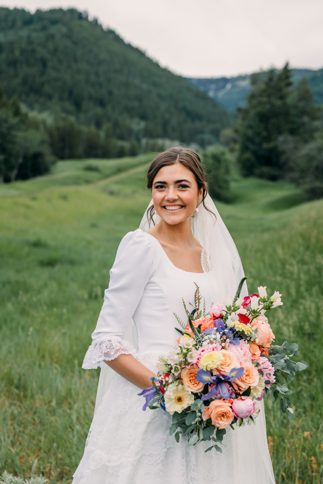 First look on wedding day at Swan Valley Idaho Rainey Creek Estate