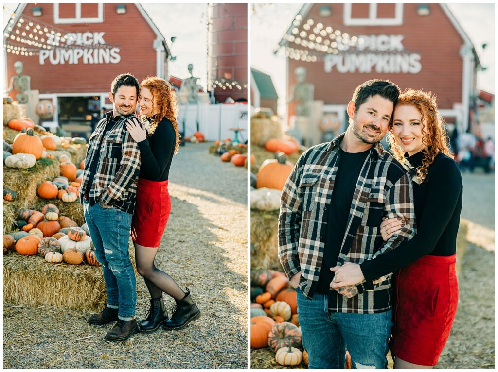 Upick Red Barn Pumpkin Idaho Falls engagement photo session