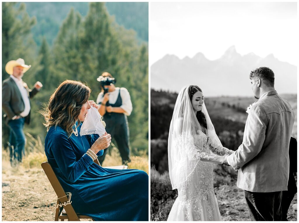 Sunset Wedding at The Wedding Tree Bridger-Teton Park