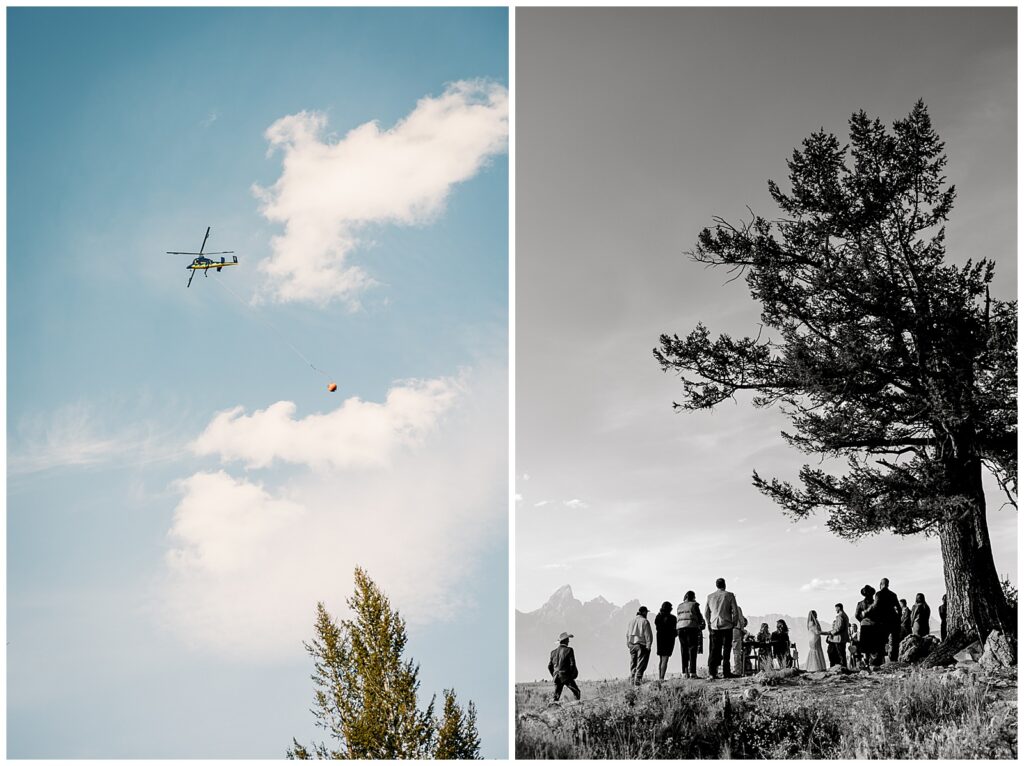 Sunset Wedding at The Wedding Tree Bridger-Teton Park