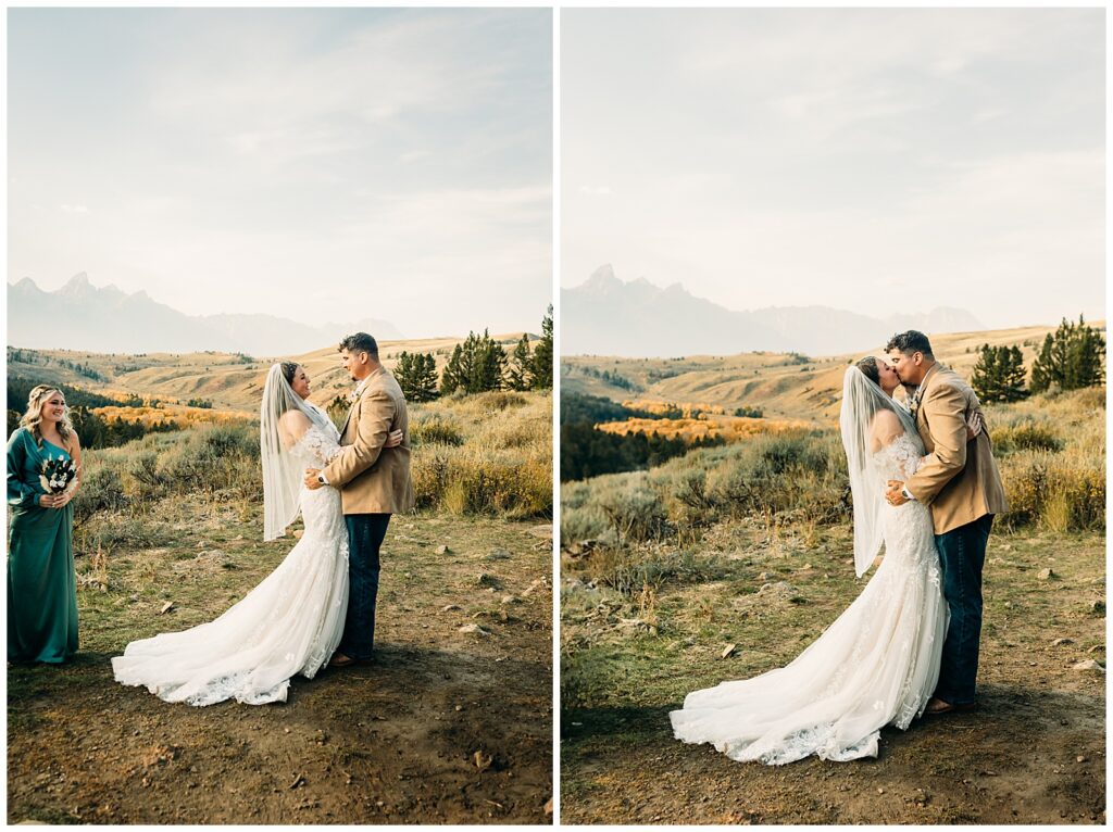 Sunset Wedding at The Wedding Tree Bridger-Teton Park