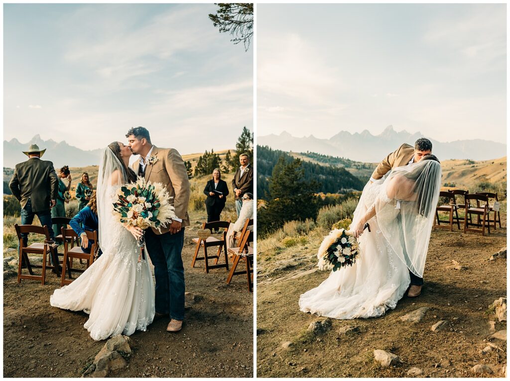 Sunset Wedding at The Wedding Tree Bridger-Teton Park