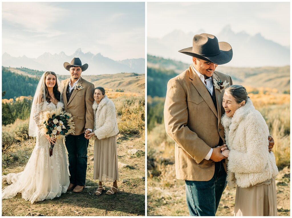 Sunset Wedding at The Wedding Tree Bridger-Teton Park