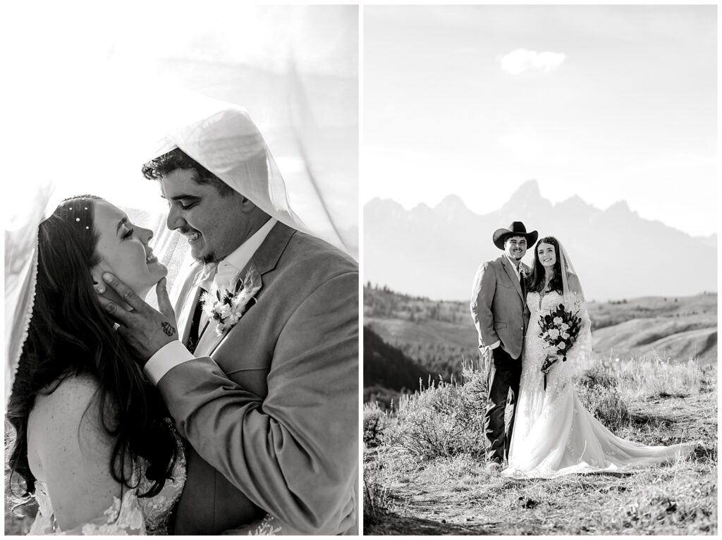 Sunset Wedding at The Wedding Tree Bridger-Teton Park