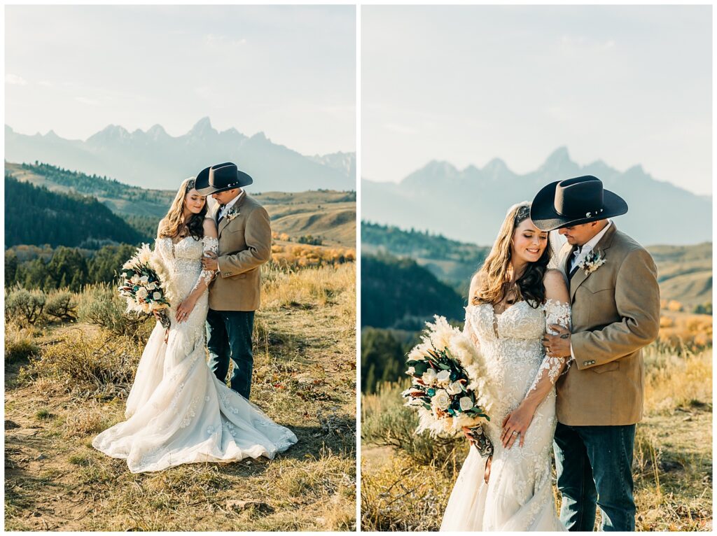 Sunset Wedding at The Wedding Tree Bridger-Teton Park